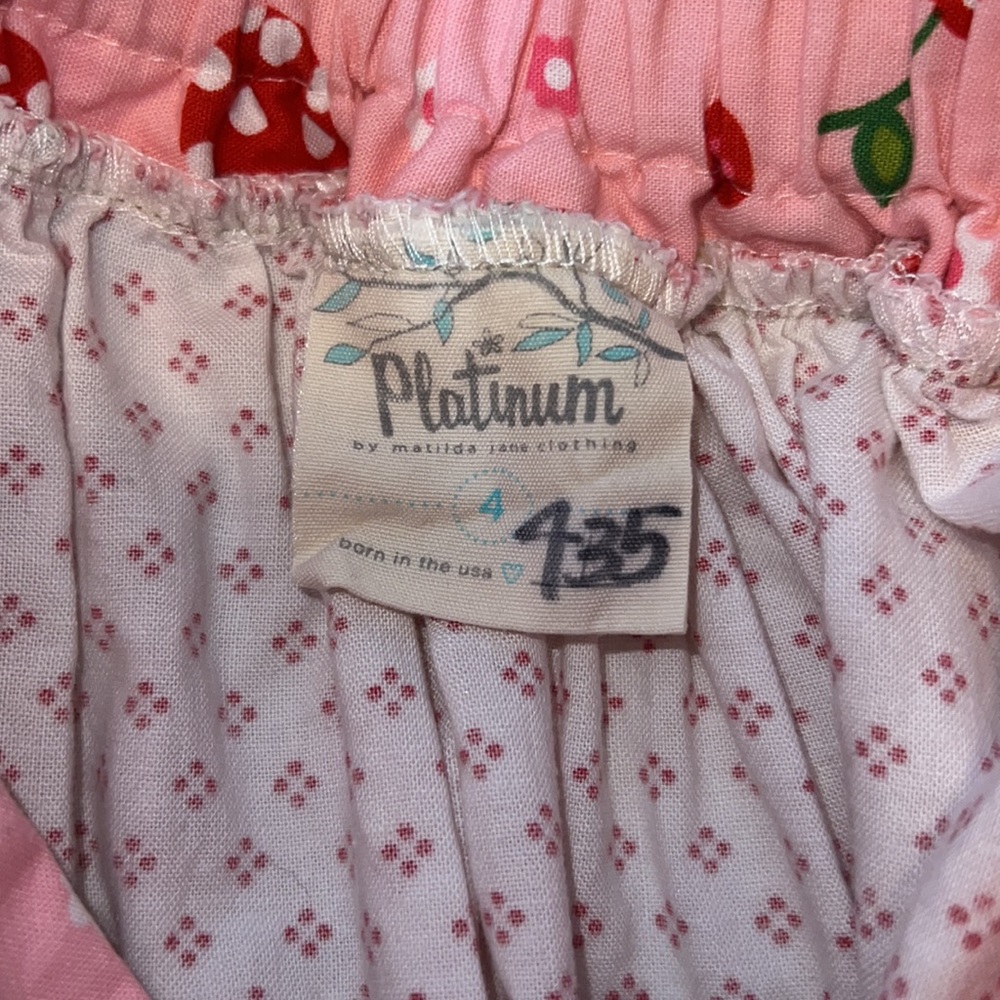 Matilda Jane Art Fair Size 4 Cherry Cheesecake Dress - Picture 4 of 5